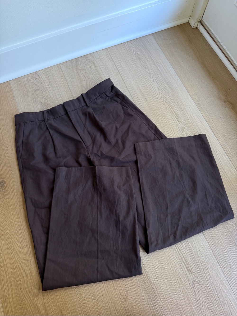 Madewell Dark Brown Relaxed Trousers